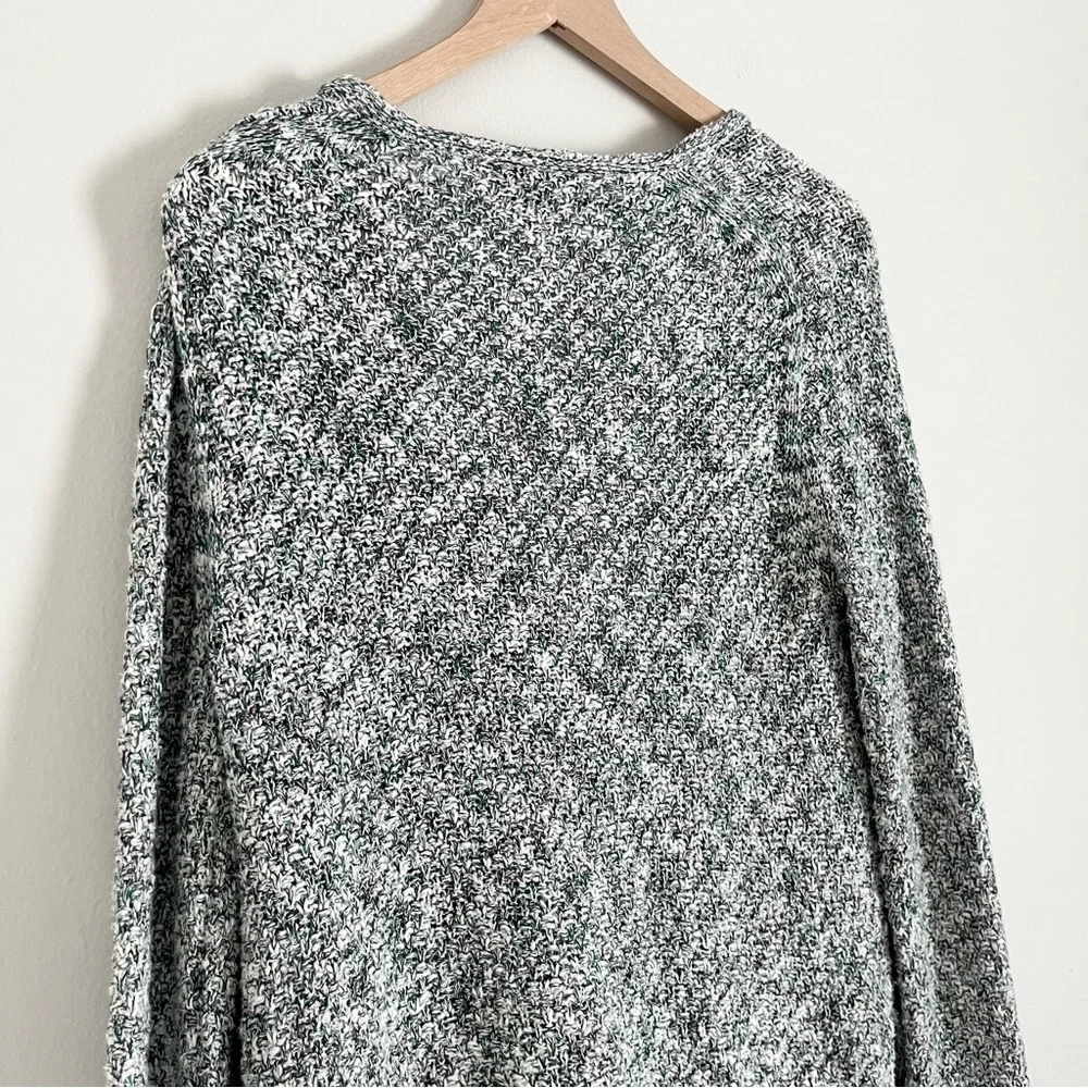 J. Crew Lady Sweater Jacket with Fringe Seaweed Navy‎ Green Women’s Size Medium